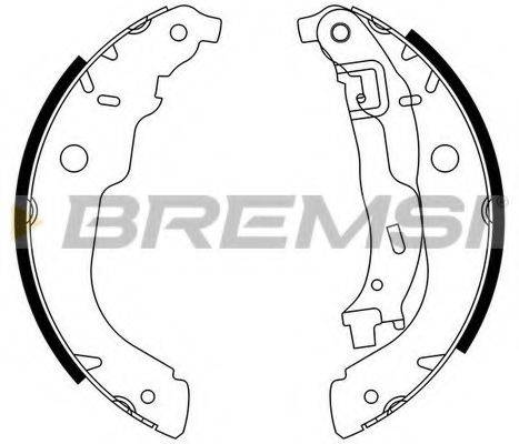 BREMSI GF0389 Комплект гальмівних колодок