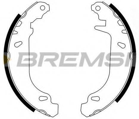 BREMSI GF0415 Комплект гальмівних колодок