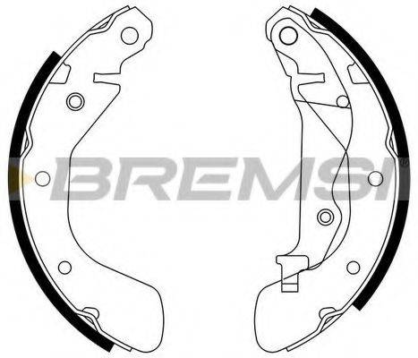 BREMSI GF0633 Комплект гальмівних колодок