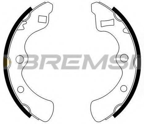 BREMSI GF0704 Комплект гальмівних колодок