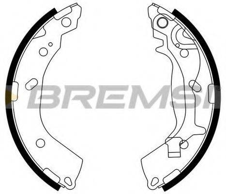 BREMSI GF0745 Комплект гальмівних колодок