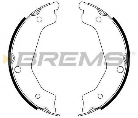 BREMSI GF0764 Комплект гальмівних колодок, стоянкова гальмівна система