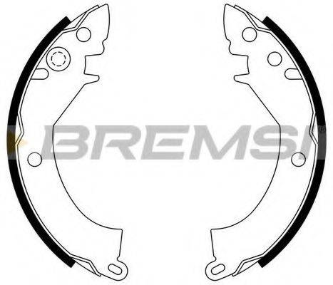 BREMSI GF0812 Комплект гальмівних колодок