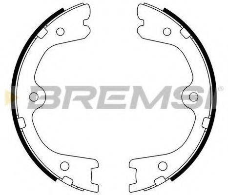 BREMSI GF0872 Комплект гальмівних колодок, стоянкова гальмівна система