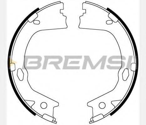 BREMSI GF0899 Комплект гальмівних колодок