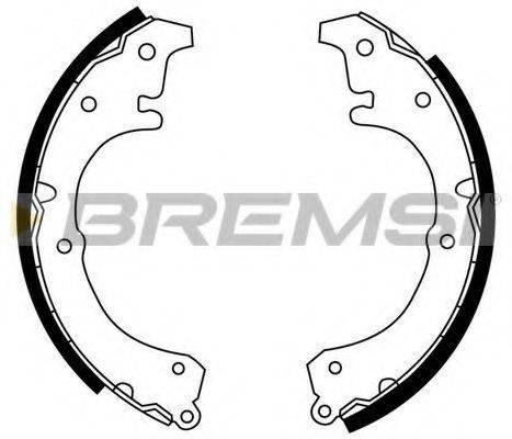 BREMSI GF0945 Комплект гальмівних колодок