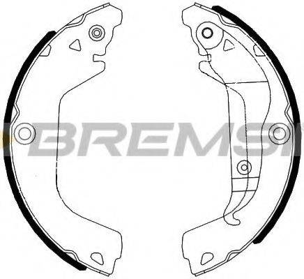 BREMSI GF4992 Комплект гальмівних колодок