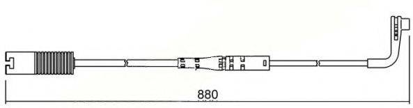 BREMSI WI0617 Сигналізатор, знос гальмівних колодок