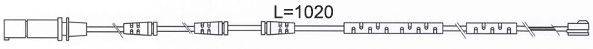 BREMSI WI0686 Сигналізатор, знос гальмівних колодок