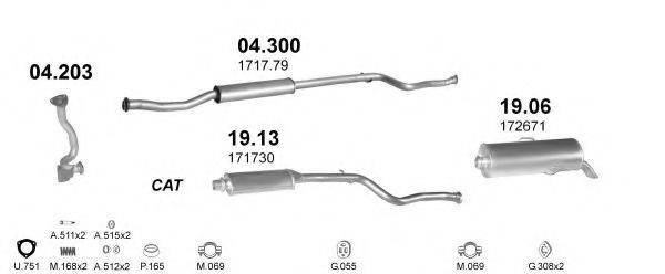 POLMO POLMO07364 Система випуску ОГ