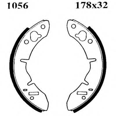 BSF 01056 Комплект гальмівних колодок