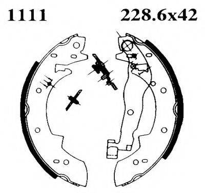 BSF 01111 Комплект гальмівних колодок