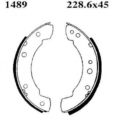 BSF 01489 Комплект гальмівних колодок