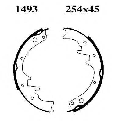 BSF 01493 Комплект гальмівних колодок