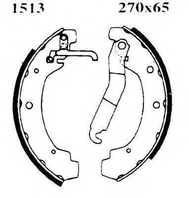BSF 01513 Комплект гальмівних колодок