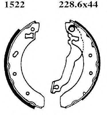 BSF 01522 Комплект гальмівних колодок