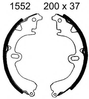 BSF 01552 Комплект гальмівних колодок
