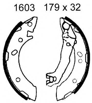 BSF 01603 Комплект гальмівних колодок
