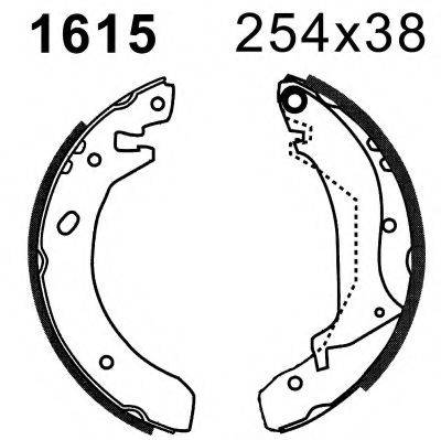 BSF 01615 Комплект гальмівних колодок