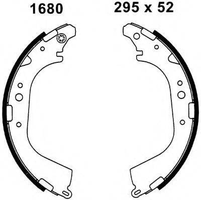 BSF 01680 Комплект гальмівних колодок