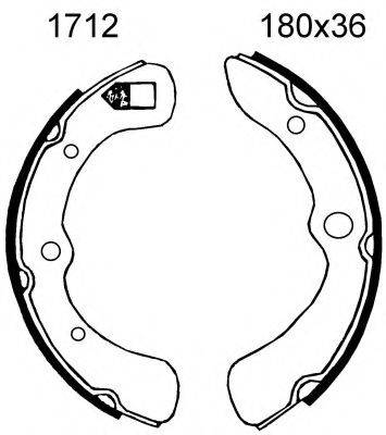 BSF 01712 Комплект гальмівних колодок