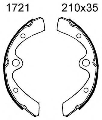 BSF 01721 Комплект гальмівних колодок
