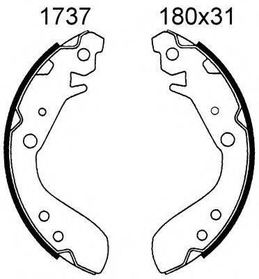 BSF 01737 Комплект гальмівних колодок