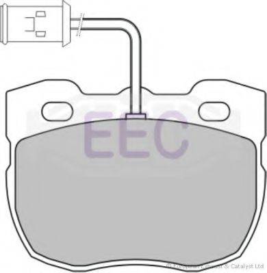 EEC BRP0592 Комплект гальмівних колодок, дискове гальмо