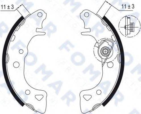 FOMAR FRICTION FO0429 Комплект гальмівних колодок