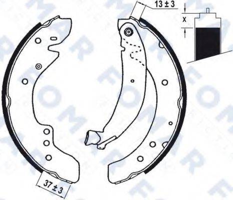 FOMAR FRICTION FO0619 Комплект гальмівних колодок