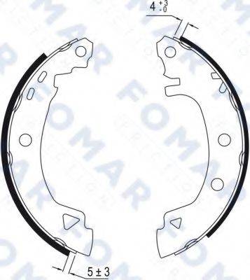 FOMAR FRICTION FO9012 Комплект гальмівних колодок