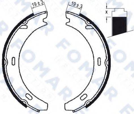 FOMAR FRICTION FO9017 Комплект гальмівних колодок, стоянкова гальмівна система