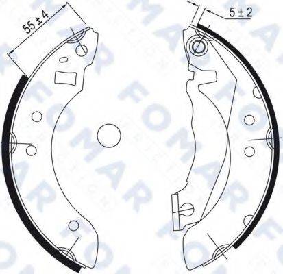 FOMAR FRICTION FO9027 Комплект гальмівних колодок