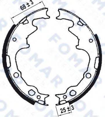 FOMAR FRICTION FO9028 Комплект гальмівних колодок