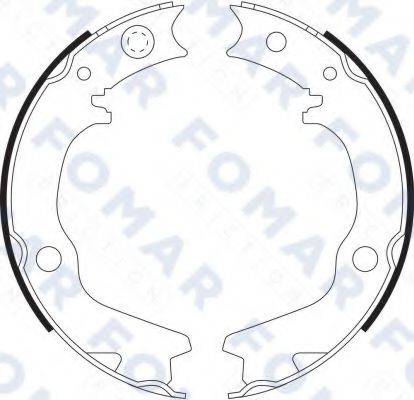 FOMAR FRICTION FO9078 Комплект гальмівних колодок, стоянкова гальмівна система