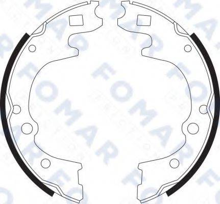 FOMAR FRICTION FO9096 Комплект гальмівних колодок