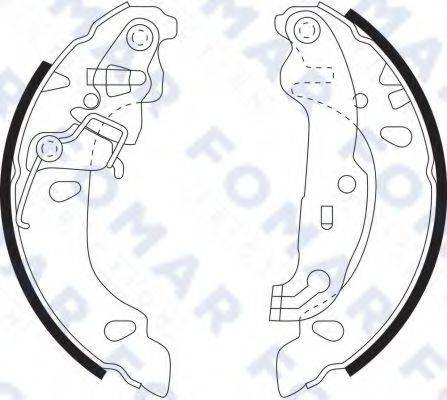 FOMAR FRICTION FO9097 Комплект гальмівних колодок