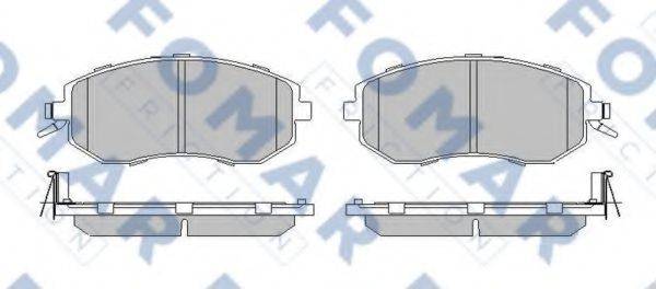 FOMAR FRICTION FO217183 Комплект гальмівних колодок, дискове гальмо