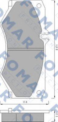 FOMAR FRICTION FO426181 Комплект гальмівних колодок, дискове гальмо