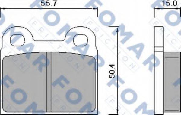 FOMAR FRICTION FO450281 Комплект гальмівних колодок, дискове гальмо