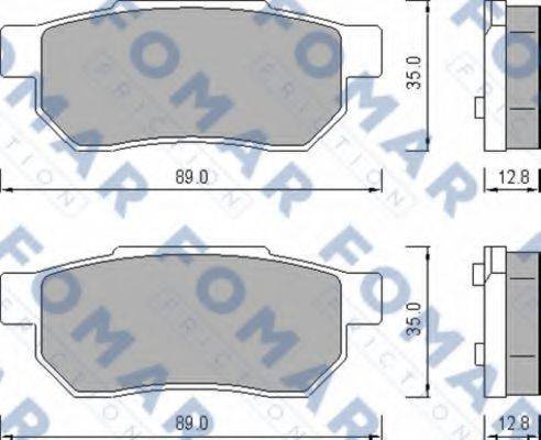 FOMAR FRICTION FO456381 Комплект гальмівних колодок, дискове гальмо