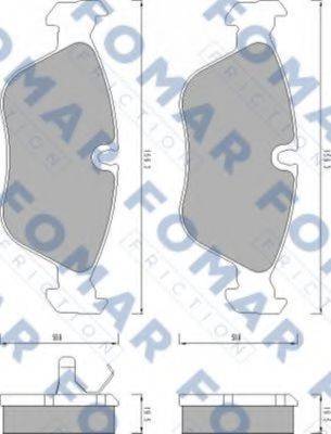 FOMAR FRICTION FO457481 Комплект гальмівних колодок, дискове гальмо