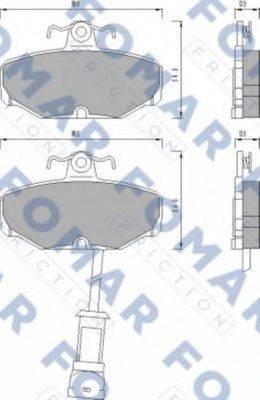 FOMAR FRICTION FO468581 Комплект гальмівних колодок, дискове гальмо