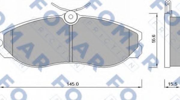 FOMAR FRICTION FO624081 Комплект гальмівних колодок, дискове гальмо