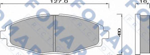 FOMAR FRICTION FO642281 Комплект гальмівних колодок, дискове гальмо