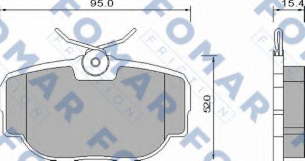 FOMAR FRICTION FO647181 Комплект гальмівних колодок, дискове гальмо