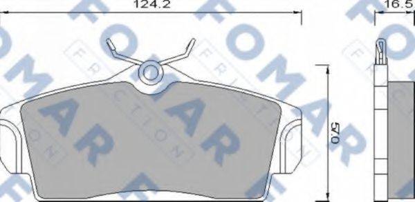 FOMAR FRICTION FO680781 Комплект гальмівних колодок, дискове гальмо