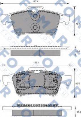 FOMAR FRICTION FO686781 Комплект гальмівних колодок, дискове гальмо