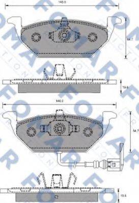 FOMAR FRICTION FO687781 Комплект гальмівних колодок, дискове гальмо