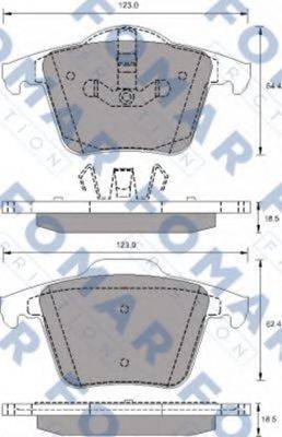 FOMAR FRICTION FO692181 Комплект гальмівних колодок, дискове гальмо